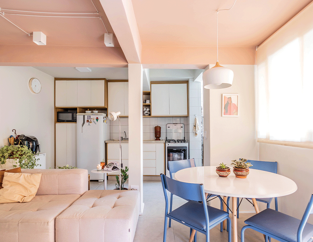 Comparativo dos ambientes com os desenhos